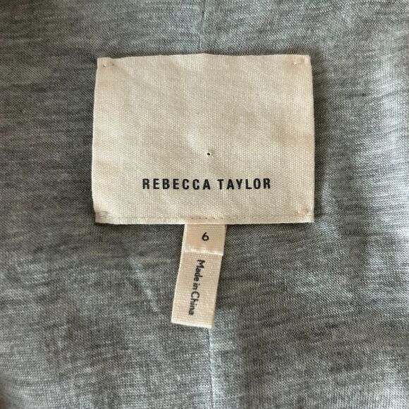 Rebecca Taylor Garment Washed Leather Moto Jacket in Nude Blush Pink Size 6 - Picture 4 of 5